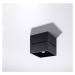 Černé stropní svítidlo s kovovým stínidlem 10x10 cm Lorum – Nice Lamps