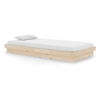 Rám postele masivní dřevo 100 × 200 cm, 819897