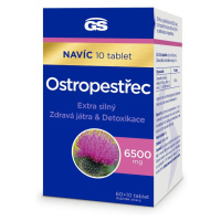 GS Ostropestřec 6500 mg 60+10 tablet