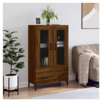 vidaXL Skříň highboard hnědý dub 69,5 x 31 x 115 cm kompozitní dřevo