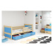 Dětská postel RICO 90x200 cm Modrá Borovice