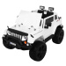 mamido  Dětské elektrické autíčko Jeep Mighty 4x4 bílé