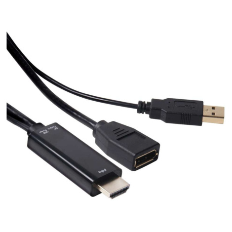 Club3D adaptér HDMI 1.4 na DisplayPort 1.1 (M/F), USB napájení, 18cm - CAC-2330