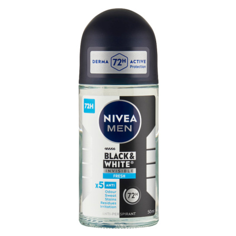 Nivea Men Black & White Invisible Fresh Kuličkový antiperspirant 50ml