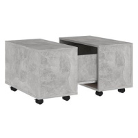 SHUMEE Konferenční stolek betonově šedý 60 × 60 × 38 cm dřevotříska, 806862