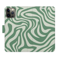 iSaprio Flip pouzdro Zebra Green 02 pro iPhone 12/12 Pro