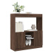 vidaXL Skříň highboard hnědý dub 92 x 33 x 100 cm kompozitní dřevo