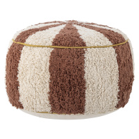 BLOOMINGVILLE MINI Pouf Charoline, hnědá, bavlna