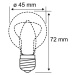 Paulmann Paulmann E27 2,6W 827 LED kapková žárovka čirá