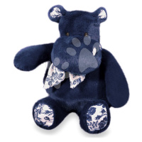 Plyšový hrošík s šátkem Hippo Bandana Nay Blue Histoire d’ Ours modrý 22 cm od 0 měsíců