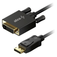 AlzaPower Core DisplayPort na DVI-D FullHD 3m černý