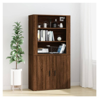 vidaXL Skříň highboard hnědý dub kompozitní dřevo