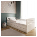 Benlemi Bílá postel pro děti TOMI s bočnicí Zvolte rozměr: 80x140 cm, Zvolte matraci: Pěnová mat
