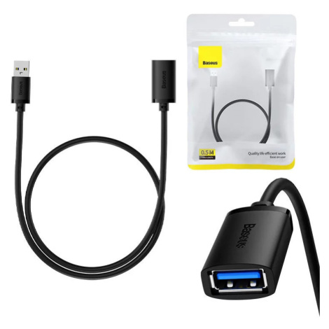 Kabel Baseus USB 3.0 Extension cable male to female, AirJoy Series, 0.5m (black)