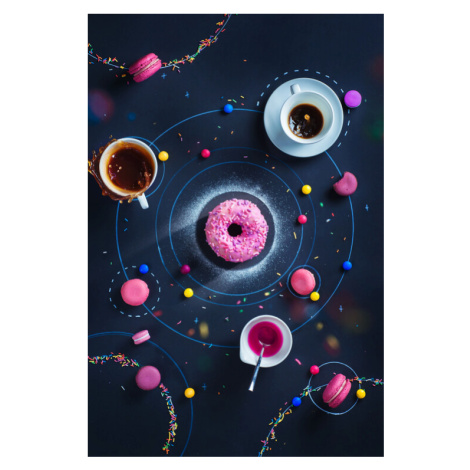 Plakát, Obraz - Space Donut, Dina Belenko, 26.7 × 40 cm