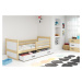 Detská posteľ RICO 1 / BOROVICA 185x80 Barva: Bílá
