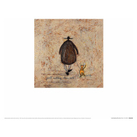 Umělecký tisk Sam Toft - Just Walking The Cat, (30 x 30 cm)