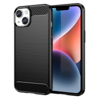 Carbon Case iPhone 14 flexibilní gelové zadní pouzdro černé