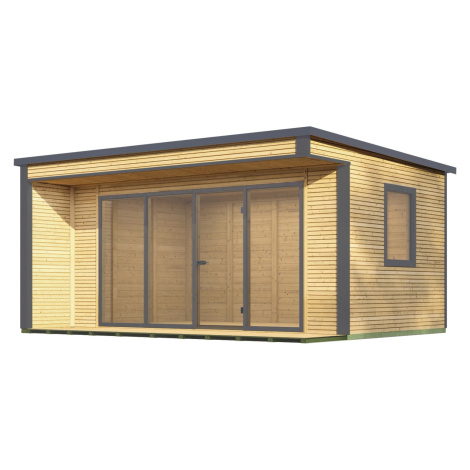 Weka Designový dřevěný domek Cubilis 4.0, přírodní, 518 x 421 x 256 cm