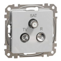Schneider Electric Sedna Design/Elements televizní zásuvka TV-R-SAT koncová alu SDD113481