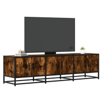 vidaXL TV skříňka kouřový dub 150 x 35 x 41 cm kompozitní dřevo a kov