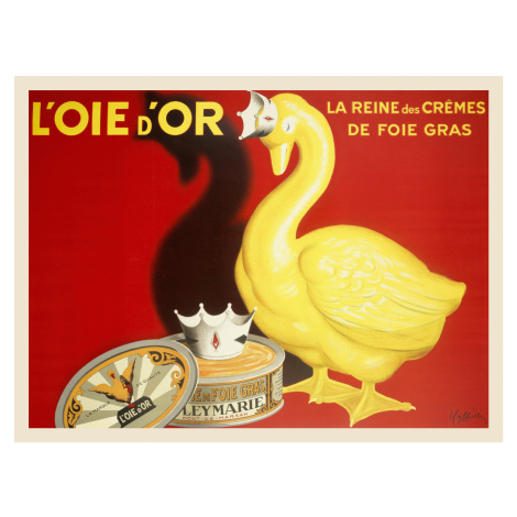 Obrazová reprodukce L’Oie d’Or (Vintage Fois Gras Ad) - Leonetto Cappiello, (40 x 30 cm)