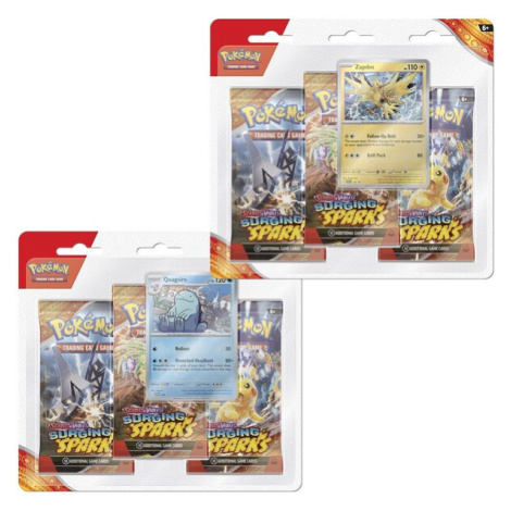 Pokémon TCG: SV08 Surging Sparks - 3 Blister Booster