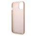 Zadní kryt Guess PU 4G Metal Logo pro Apple iPhone 15, růžová