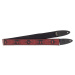 PRS 2" Guitar Strap, Custom Jacquard Birds Fleur, Red