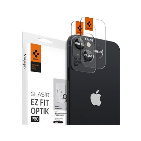 Spigen tR EZ Fit Optik Pro 2 Pack Black iPhone 14/iPhone 14 Plus/15/15 Plus