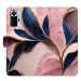 iSaprio flip pouzdro Pink Leaves pro Xiaomi Redmi Note 10 Pro