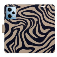 iSaprio Flip pouzdro Zebra Black 02 pro Xiaomi Redmi Note 12 Pro 5G / Poco X5 Pro 5G