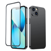 Joyroom 360 Full Case zadní a přední kryt pro iPhone 13 + tvrzené sklo černý (JR-BP927 black)