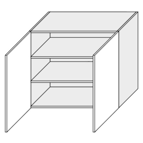 ArtExt Kuchyňská skříňka horní, W3 / 90 Quantum Barva korpusu: Grey