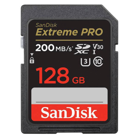 Paměťová karta SANDISK EXTREME PRO SDXC 128GB 200/90 MB/s UHS-I U3 (SDSDXXD-128G-GN4IN)