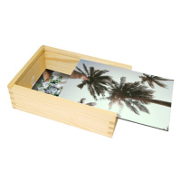 Dřevěná krabička, Palmy, 12x17 cm