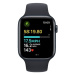 Apple Watch SE (2023) Cellular 44mm sportovní silikonový řemínek temně inkoustový S/M Temně inko