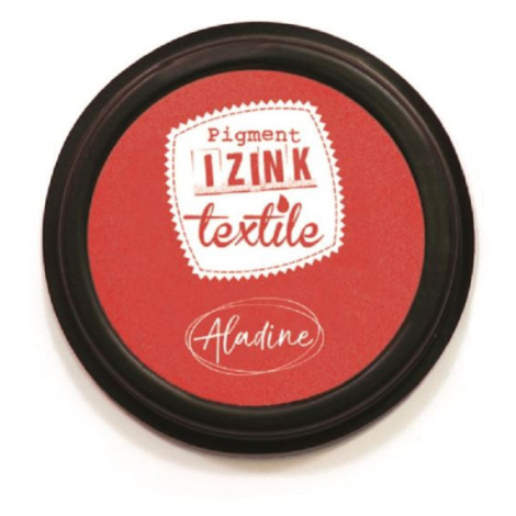 Textilní razítkovací polštářek Aladine IZINK - červený