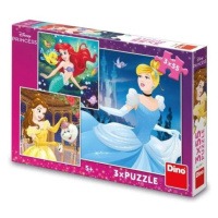 Puzzle 3x55 Veselé princezny