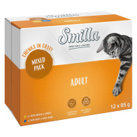 Smilla kousky se zeleninou 48 x 85 g - 40 + 8 zdarma - Adult kousky se zeleninou míchané balení