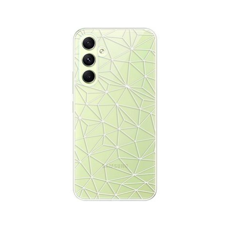 iSaprio Abstract Triangles 03 pro white pro Samsung Galaxy A54 5G