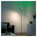 LEUCHTEN DIREKT is JUST LIGHT LED stojací svítidlo, barva ocel, s aplikací, dálkový ovladač, stm