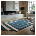 Flair Rugs koberce Ručně všívaný kusový koberec Abstract Labyrinth Shaped Blue - 150x240 cm