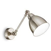 Ideal Lux NEWTON AP1 NICKEL LAMPA NÁSTĚNNÁ 016399