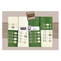 4sleep Dárkové balení ručníků a osušek Artiborda - krém/zelená 63