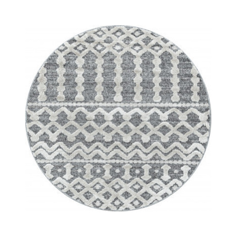 Ayyildiz koberce Kusový koberec Pisa 4710 Grey kruh Rozměry koberců: 160x160 (průměr) kruh