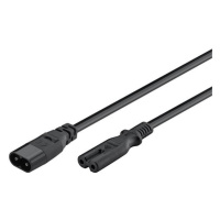 Kabel prodlužovací C7/C8 GOOBAY 97201 2m Black