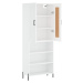 vidaXL Skříň highboard bílá 69,5 x 34 x 180 cm kompozitní dřevo