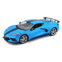 Maisto - 2020 Chevrolet Corvette Stingray Coupe (High Wing), modrá, 1:18