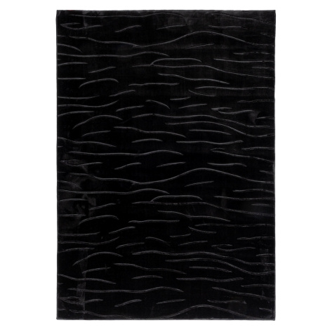 Kusový vzorovaný koberec ALASKA černá 120x170 cm, 160x220 cm Multidecor Rozměr: 120x170 cm